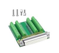 JTQYFI Connecteur DB50 pour tableau de bornes - 50 broches DB50 femelle/mâle - Installation facile avec vis, écrous, matériel - Porte-bloc industriel