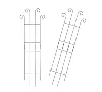 JTQYFI Lot de 2 cadres de jardin verticaux en métal pour plantes, simple, durable, solution peu encombrante pour l'extérieur, grille de jardin résistante à la corrosion