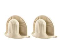 JTQYFI Lot de 2 gants de cuisine résistants à la, protège-mains, supports de casseroles, gants de cuisson pour four à micro-ondes et cuisinière, gants résistants à la