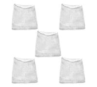 JTQYFI Lot de 5 paniers de protection contre les racines pour plantes souterraines, cage métallique en acier inoxydable, panier en fil de souris, protection des racines des plantes, sac en maille