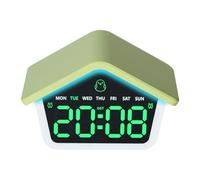 JTQYFI Réveil numérique pour Chambre à Coucher, Horloge de Bureau électrique avec Heure et Date DST pour Table de Chevet, horloges numériques LED