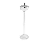 JTYX Cendrier sur Pied avec Couvercle en Acier Inoxydable à Hauteur réglable, Coupe-Vent Contemporain, cendriers de terrasse extérieurs Hauts pour Cigarettes