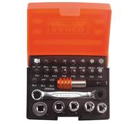 Bahco JEU DE DOUILLES ET D'EMBOUTS 1/4, 26 PCS, EMBALLAGE LIBRE SERVICE - SB-2058/S26