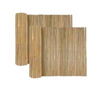 JUANIO Lot de 2 Canisse en Bambou,Brise-Vue clôture de Jardin décorative extérieure, Couverture de Protection Contre Le Vent et Le Soleil - Hauteur 150 x Longueur 300 cm