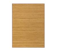 JUANIO Tapis de Sol antidérapant, Moquette à Rayures en Bambou Coloris Naturel - Longueur 200 x Profondeur 140 cm