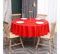 JuanNest Nappe Ronde PVC Anti Taches Étanche Table À Manger Nappes, Épaissie Résistante Aux Rayures,Facile À Laver Et Repasser pour Salle À Manger,Jardin en Plein Air Jardin, Fête K,Diameter 160 cm