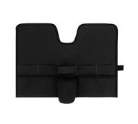JUANQIAPAS Sac de Transport en Toile pour Ensemble de Cocktail, Sac de Transport Portable avec Sangle en Rouleau Pliable, Sac de Barman de mixologie Professionnel pour Le Camping en Plein air (Noire)