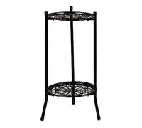 JUATIE Support de Plante en MéTal éLéGant à Couches éTagèRe Porte-Plante en Pot Support de Pot de Plante Moderne pour DéCor IntéRieur ExtéRieur B