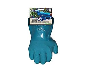 JUBA G, Coton Triple Couche enduit de PVC Sable, Bleu, Taille : 7