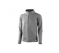 JUBA Pull Polaire 100 % Polyester 160 g par m² avec Fermeture Éclair sur La Poitrine, Gris - Taille L