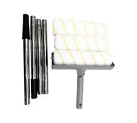 Jubepk Ensemble de rouleaux de peinture - Ensemble d'outils de peinture - Rouleau à peinture confortable avec barre télescopique pour projets de meubles, rénovation murale, décoration intérieure