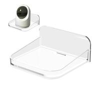 Jubepk Étagère murale en acrylique pour appareil photo, organiseur d'appareil photo, étagère transparente, sans perçage, étagères flottantes transparentes pour mur, salle de bain, chambre à coucher