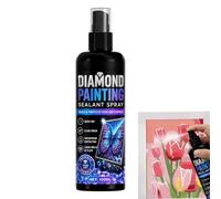 Jubepk Gem Paint Sealing - Art Fixative, 100ml Clear Adhesive for Puzzle Projects, Glossy Coating with Rapid Drying, Finishing Agent, Protective Guard for Coaster Artwork, Craft Items and Home Decor