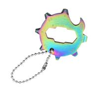 Jubepk Mini tournevis multifonction en acier inoxydable - Mini outil - Tournevis de poche - Pour les voyages, les déplacements, l'alpinisme, la vie quotidienne, le camping, la randonnée