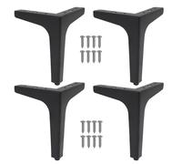 Jubepk Table Legs Metal, Heavy Duty Base, Triangle Support Structure, Angled Stable Design, Rust-Resistant Coating, Ideal for Furniture Dining Family Kitchen Counter Home Use