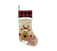 Jubilofex Bas de Noël, décoration de bas de Noël bonhomme de neige - Fidget drôle Fidget Figures pour petits Enfants Gâteaux Bonbons Amis