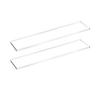 Jubilofex Étagères de rechange pour armoires | Étagères de rangement transparentes durables en deux parties, étagères de rangement | Pour salon chambre à coucher garde-manger appartement articles de