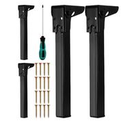 Jubilofex Pieds de table réglables sur les hanches, 4 pieds de table portables pour ordinateur portable, pieds de meubles pour commode lit canapé table de chevet bureau