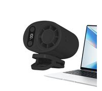 Jubilofex Ventilateur à clip portable - 100 Vitesses Affichage Numérique Rechargeable USB | Mini Ventilateur Mains Libres,pour Sac Ceinture Chemise Table Intérieur Extérieur Bureau Maison École Voyage