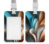 Jubonexis Porte-badge à texture lisse en papier plat rétractable avec clip pour carte de protection, badge nominatif pour travail, bureau, médecin, infirmière