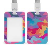 Jubonexis Porte-badge rétractable de formes colorées avec clip pour carte de protection, badge nominatif pour travail, bureau, médecin, infirmière