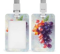 Jubonexis Porte-badge rétractable violet raisin avec clip pour carte de protection, badge nominatif, étiquette de nom pour travail, bureau, médecin, infirmière