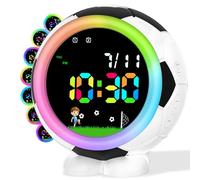 Juboos Réveil Numérique pour Enfant Garçon Et Fille, avec Multicolore, Veilleuse, Snooze, 6 Sonneries, 12/24 H, Cadeau De Rentrée des Classes pour Enfants De 4 À 15 Ans