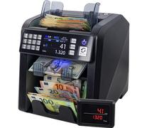 Jubula MV-600 Compteuse et trieuse de billets pour billets non triés avec détection avancée de faux billets en 12 points | EUR USD GBP SEK etc. | Compteur de valeurs pour billets mixtes