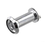 Judas de porte grand angle de 180 degrés avec cadre robuste en alliage de zinc et protection de l'intimité, sécurité efficace pour la maison (argent)