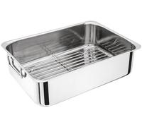 Judge Horwood Homewares H045 36 x 26 x 10 centimètre Plat à rôtir avec Grille en Acier Inoxydable