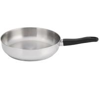 Judge Vista Poêle à frire en acier inoxydable non revêtue 28 cm, compatible induction, passe au four et au lave-vaisselle