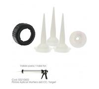 Juego Accesorios Pistola Aluminio / Acero Aplicar Mortero 660 CC. Target 02210502