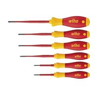 Wiha Jeu de tournevis IEC60900:2004 6 pièces VDE TX tailles 8/9/10/15/20/25 poignées multicolores