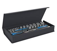 Juego de llaves de vaso 1/4" 1/2" 52 pcs.