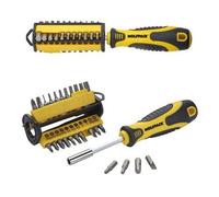 Juego De Puntas con Destornillador 1/4\" 35 Piezas. Acero Cromo Vanadio, Kit Destorpuntas, Puntas Destornillador.