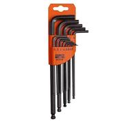 Bahco JEU DE TOURN. D'ANGLE, 13 PCS, 6 PANS, TÊTE SPHÉRIQUE,BRUNIS - BE-9785