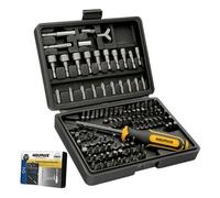Juego Puntas con Destornillador 14" 122 Pzs Con Apadtador Cromo Vanadio Kit Llave Combinada Kit Carraca