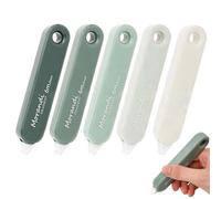 Juguta Lot de 5 rouleaux correcteurs 5 m x 5 mm - Mini rouleau correcteur souris avec Capuchon- Mini rouleau esthétique - Idéal pour les étudiants, les enfants, le bureau, les fournitures scolaires