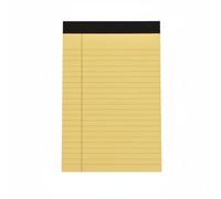 Jugutyeg Bloc-notes Carnet à Écrire Pulpe Bois sans Bavure Reliure Cartonnée Pages Détachables pour Adapté aux Étudiants Administration Travail Nomade, Jaune, A5