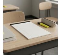 Jugutyeg Bloc-notes Carnet à Écrire Pulpe Bois sans Bavure Reliure Cartonnée Pages Détachables pour Adapté aux Étudiants Administration Travail Nomade, Blanc, A5