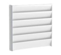 Jugutyeg Déflecteur de Climatisation Universel pour Condenseur Extérieur, En Acier Galvanisé, Protection Contre Les Courants D'air, Grille D', 55cmx55cm