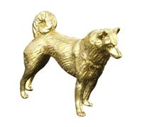 Jugutyeg Statue de Chien En Laiton, Sculpture Animalière, Détail Traditionnel, Idéale pour Un Cadeau Ou Une Décoration Intérieure. Collection, B