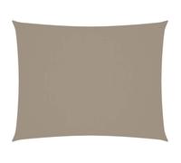 (JUIN SOLDES) Voile de parasol - JILI MAISON - ANTI-UV - tissu oxford rectangulaire 6x7 m taupe EU1226