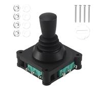 Juinrinet Commutateur de Manette 2.5mm Filetage Fixation 4NO 4NC Momentané | Fixation 2.5mm et double contact 4NO 4NC rendent ce commutateur polyvalent pour contrôles, essais et montages sur panneaux