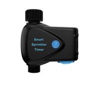 Juinrinet Minuterie d'Arrosage Intelligente Bluetooth Télécommande Noir | Contrôle à distance via smartphone et bouton local; fonctionnement sans Bluetooth et piles AA; couleur Noir.