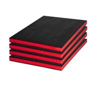 Juinrinet Mousse pour Boîte à Outils - HDPE 4 Feuilles HDPE 40,6x30,5x2,5cm | Lot de 4 feuilles en mousse HDPE, découpe facile, pour un rangement net dans les boîtes à outils rigides et coffrets pro.
