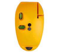 Juinrinet Niveau compact magnétique rayon Jaune | Outil de nivellement au sol léger et facile à transporter, avec cône magnétique et lecture de ligne horizontale.
