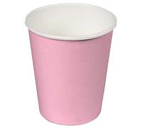 Juinsa Lot de 24 verres en carton ECO 200 ml. Rose