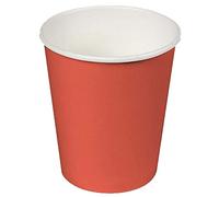 Juinsa Lot de 24 verres en carton ECO 200 ml. Rouge.