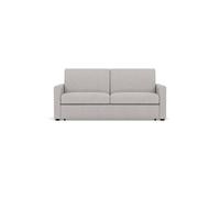 Julia - canapé lit 3 places convertible express couchage quotidien 140 cm matelas 14 cm en tissu - Gris clair